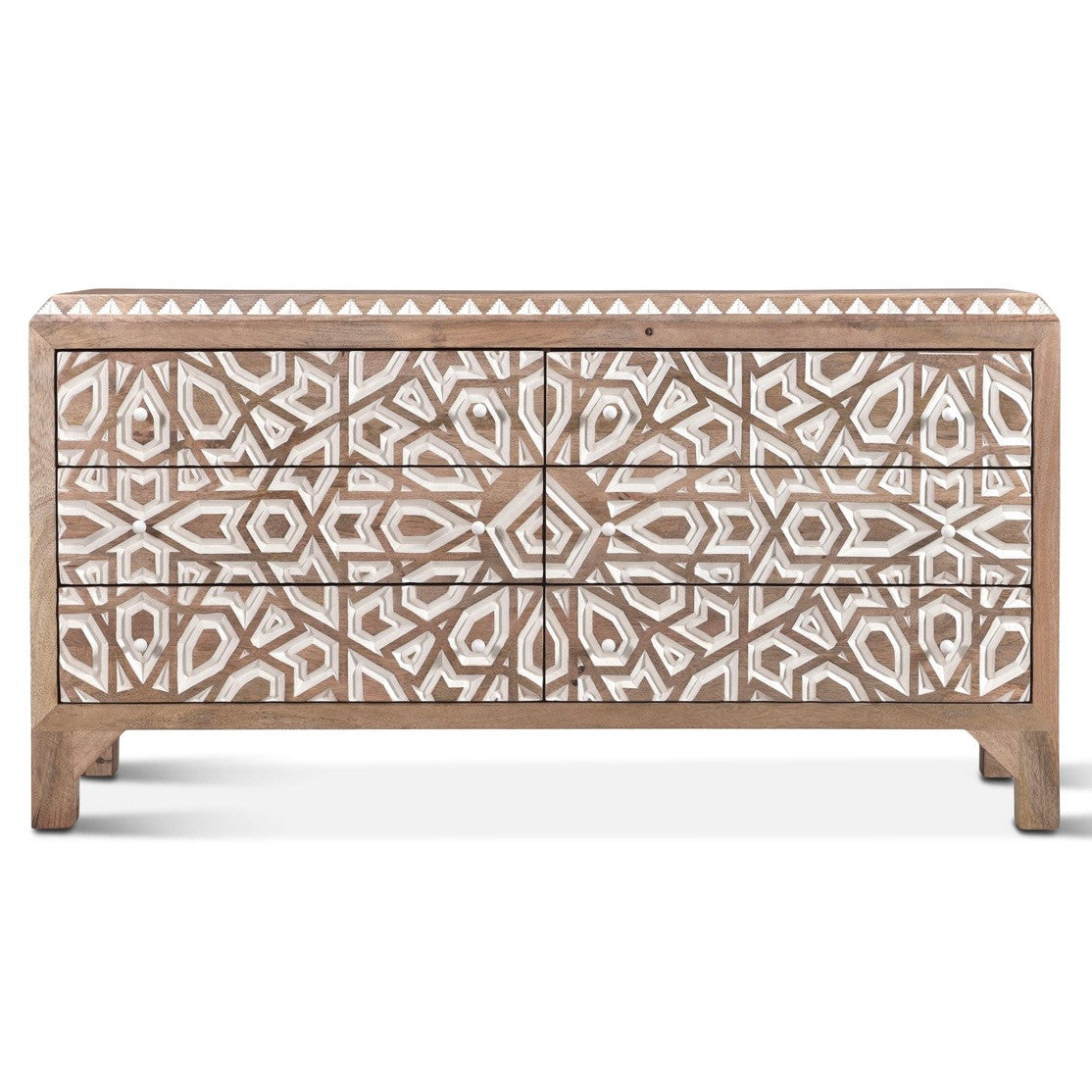Home Trends & Design Tangiers Natural White Dresser