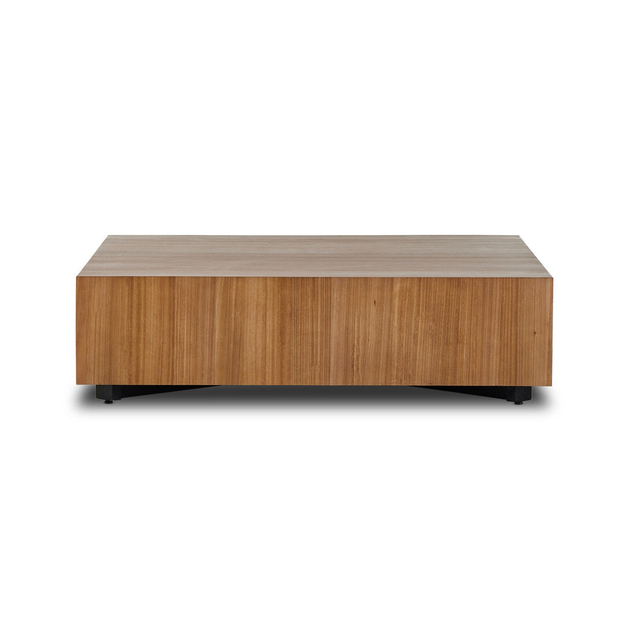 Hudson Large Square Coffee Table 55" - Natural Yukas | Zin Home – zinhome