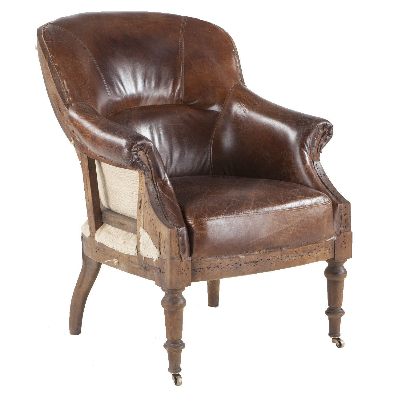 Vintage 椅子　ｓ934 Churchill Deconstructed Vintage Leather Club Chair | Zin Home