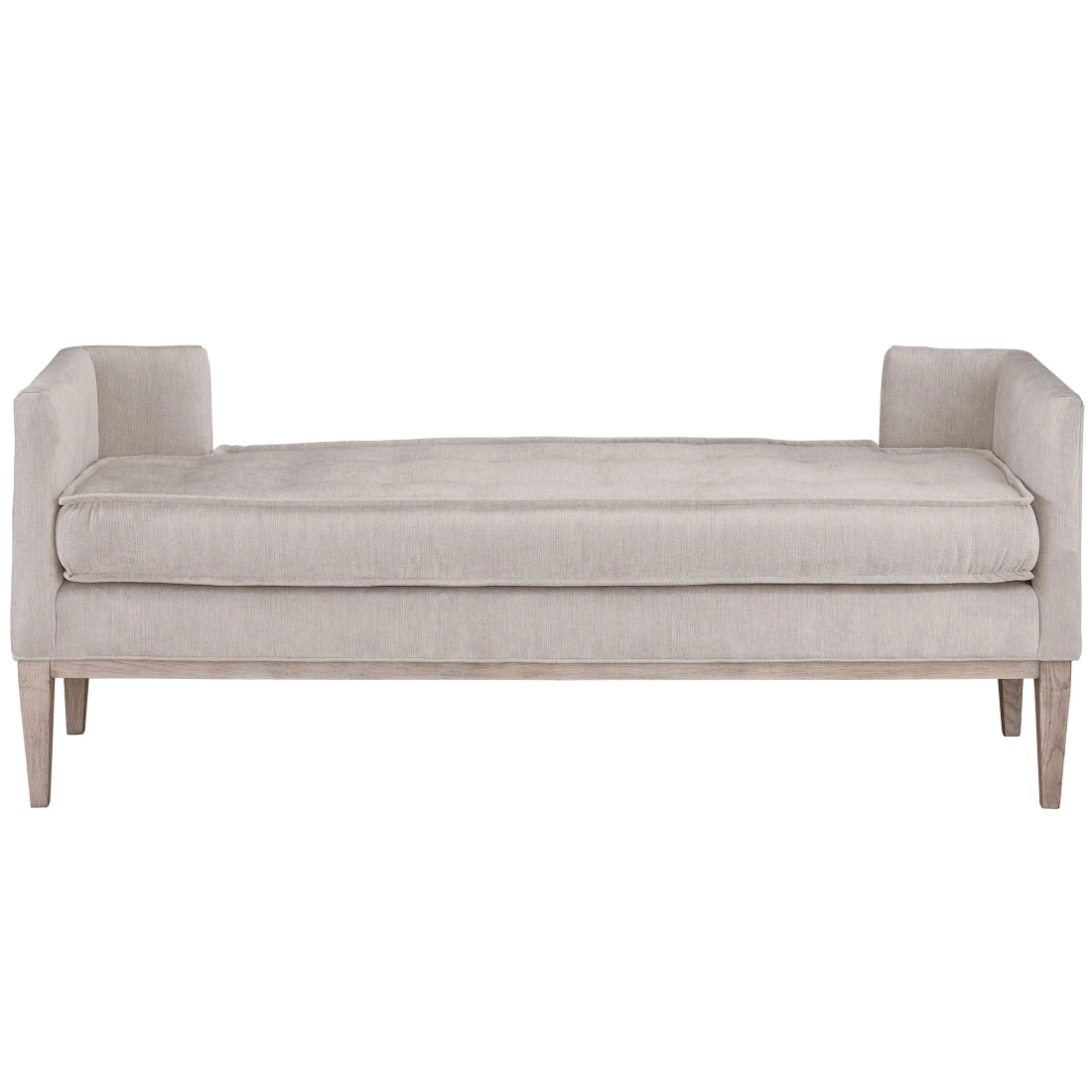 Modern Hollywood Regency White Alpaca Fur Bench | Zin Home – zinhome