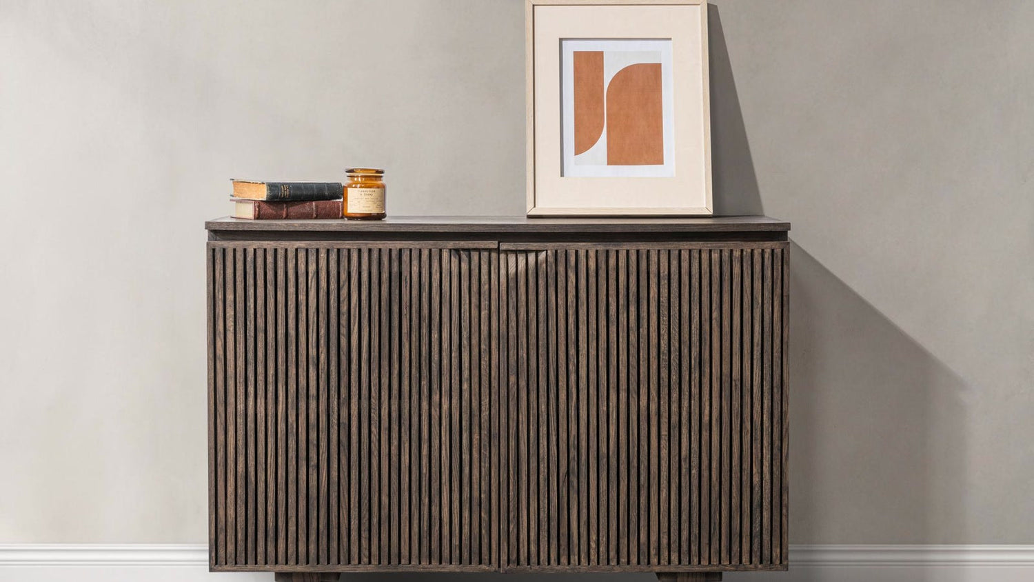 Classic Home Roya cabinet styled as dining room sideboard storage