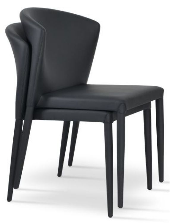 Capri Full Upholstered Stackable Chair by SohoConcept - view 3