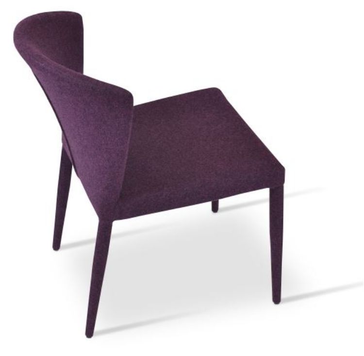 Capri Full Upholstered Stackable Chair by SohoConcept - view 4