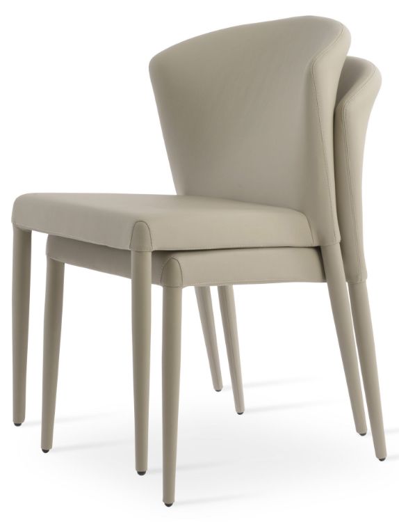 Capri Full Upholstered Stackable Chair by SohoConcept - view 7