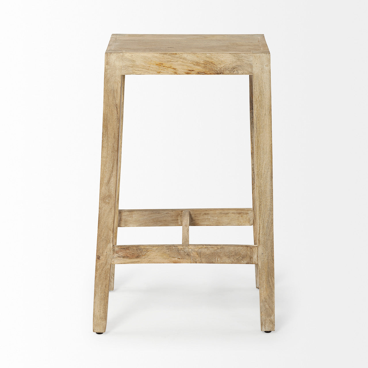 Colony 25" Seat Height Brown Wood Seat & Frame Stool