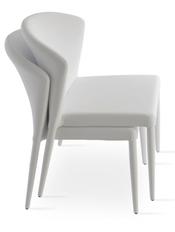 Capri Full Upholstered Stackable Chair by SohoConcept - view 12
