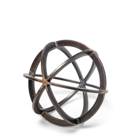 Galenna Black Metal Circular Decorative Orb