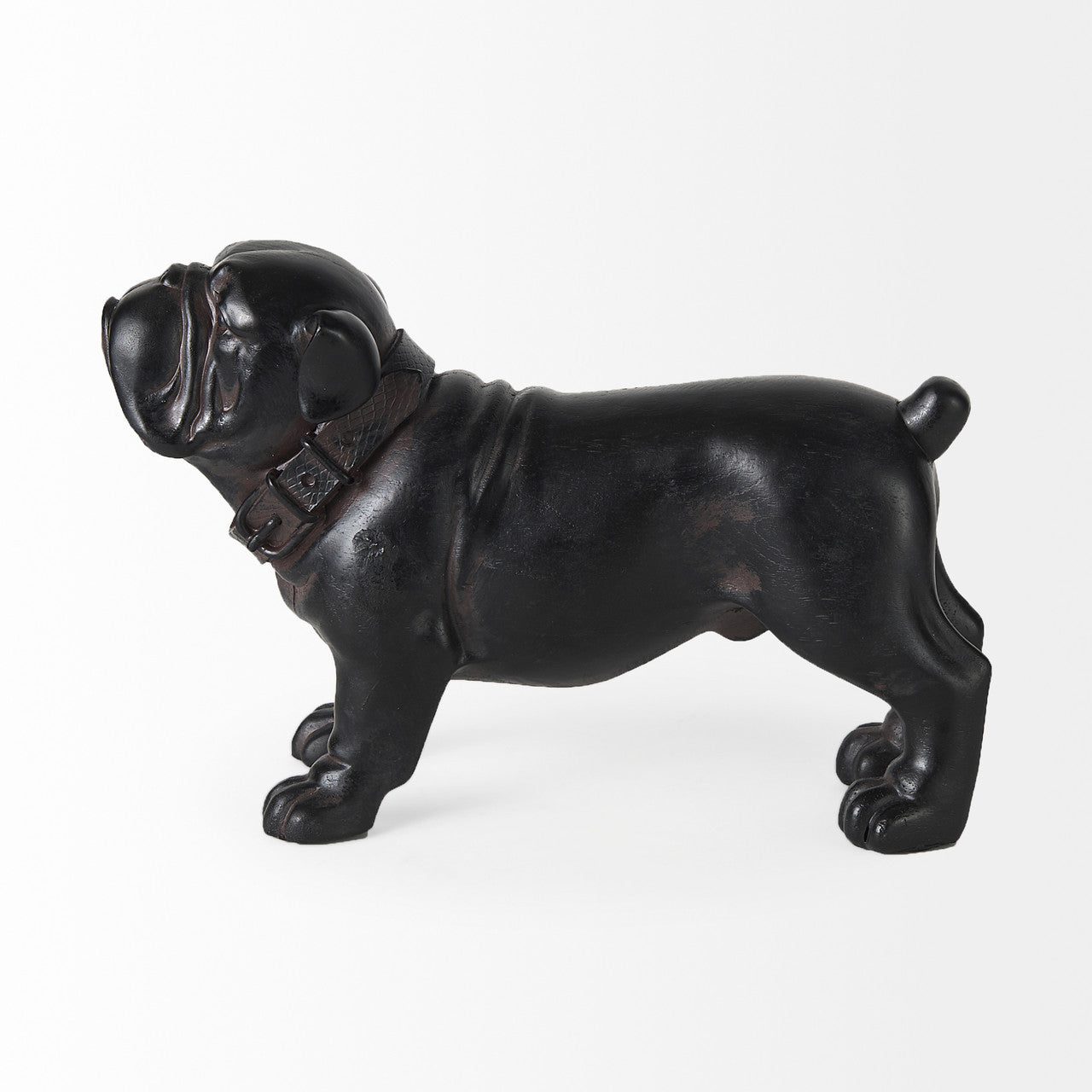 Hugo 5L x 13W Black Resin Bulldog