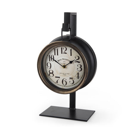 Taxz Metallic Brown Metal Hanging Table Clock | Zin Home – zinhome