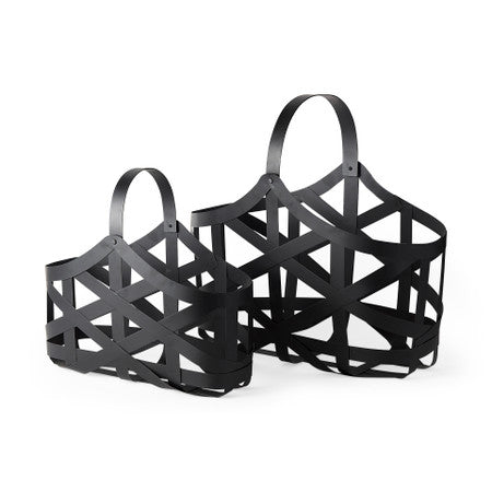 Tyrell Black Iron Metal Baskets