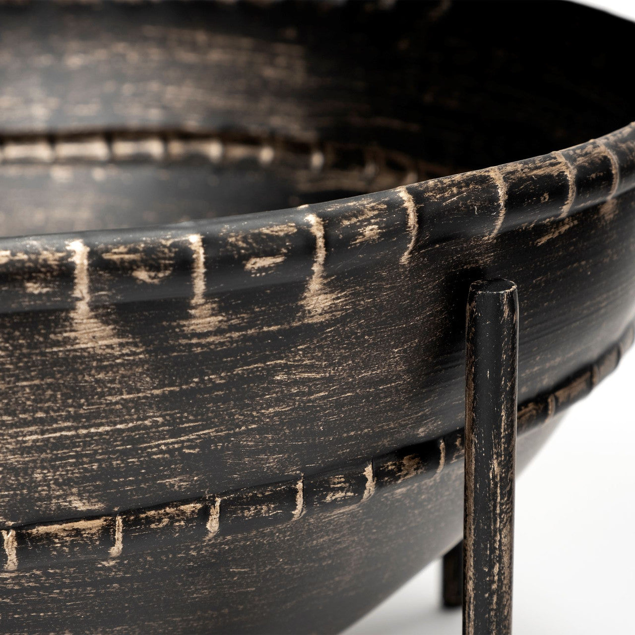 Cauldron (Set of 2) Brown Metal Bowls