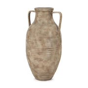 Tulsi Tall Matte Earth Brown Ceramic Floor Vase