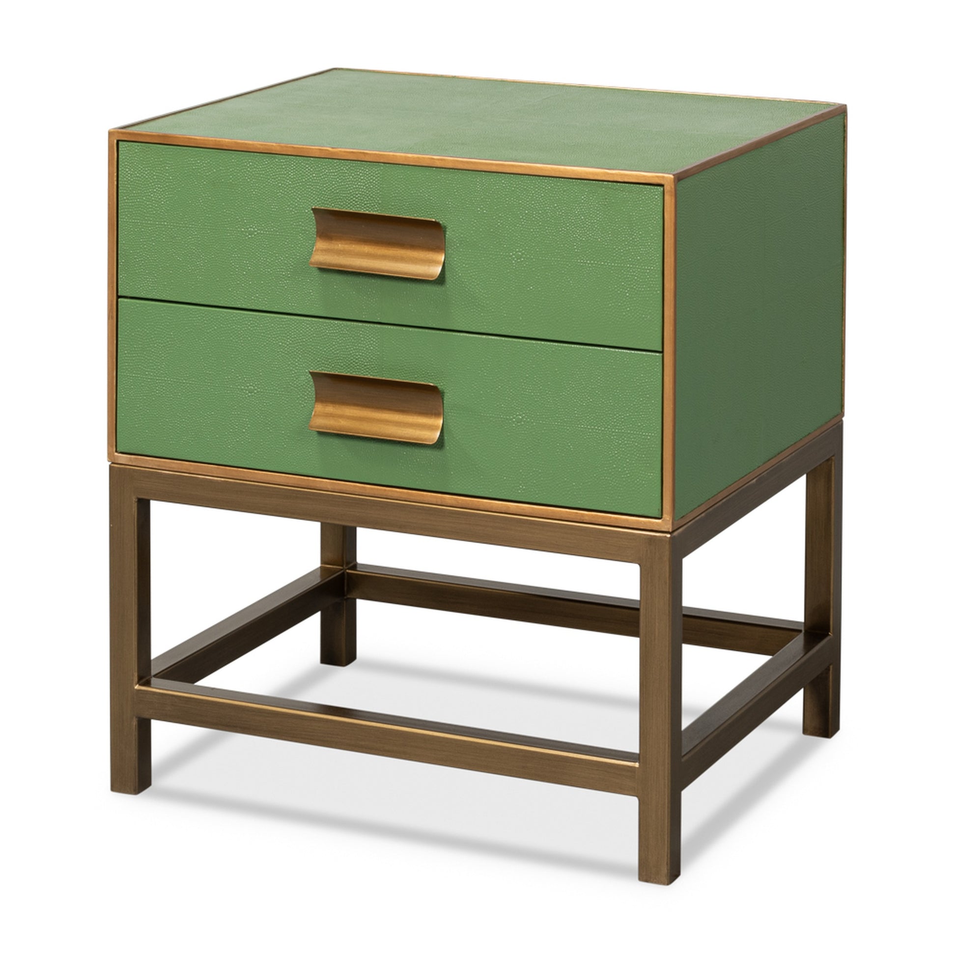Gideon Shagreen Side Table, Watercress by Sarreid Ltd
