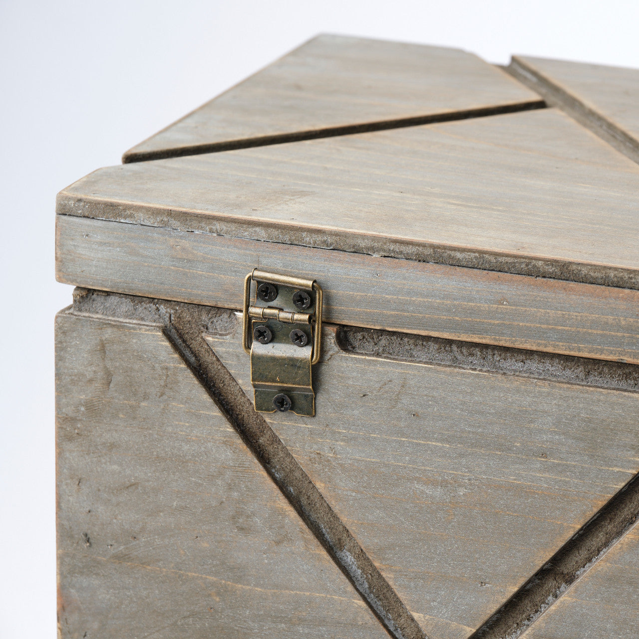 Niobe (Set of 2) 16L x 11W Gray Wooden Nesting Boxes