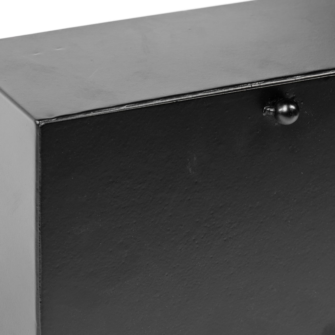 Lita Black Metal Rectangular Table Clock