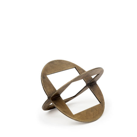 Cusco Gold Geometric Decorative Object