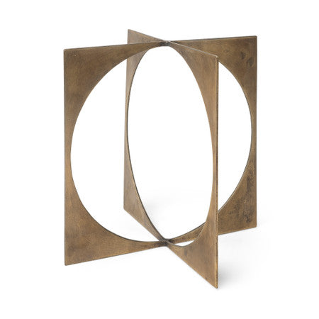 Lima II (Large) 10L x 10W Gold Geometric Decorative Object