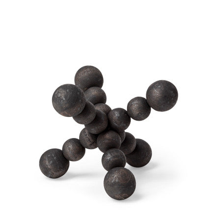 Carollan Black Geometric Wood Ball Jack