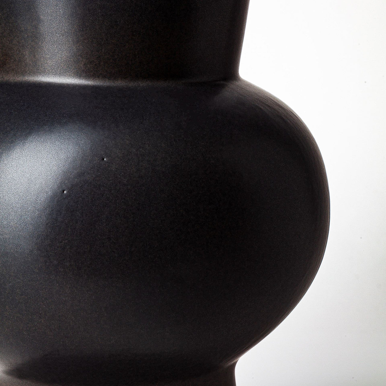 Laforge II Black Ceramic Vase
