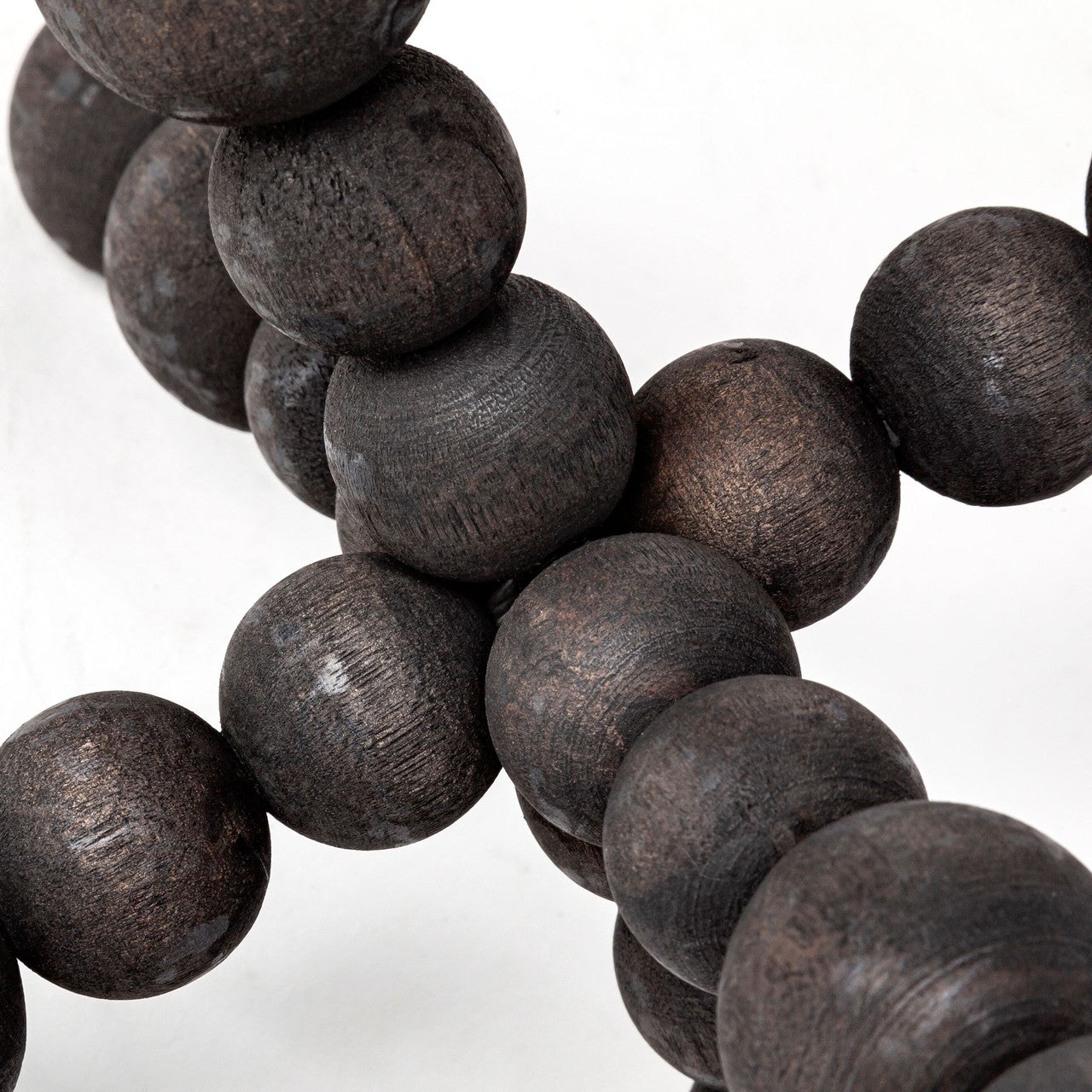 Carollan II (Large) 9L x 9W Black Geometric Wood Ball Jack