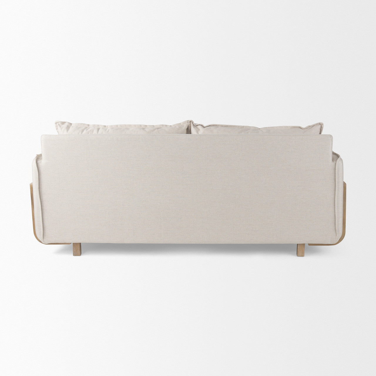 Roy I 84" Beige Upholstered Three Seater Sofa