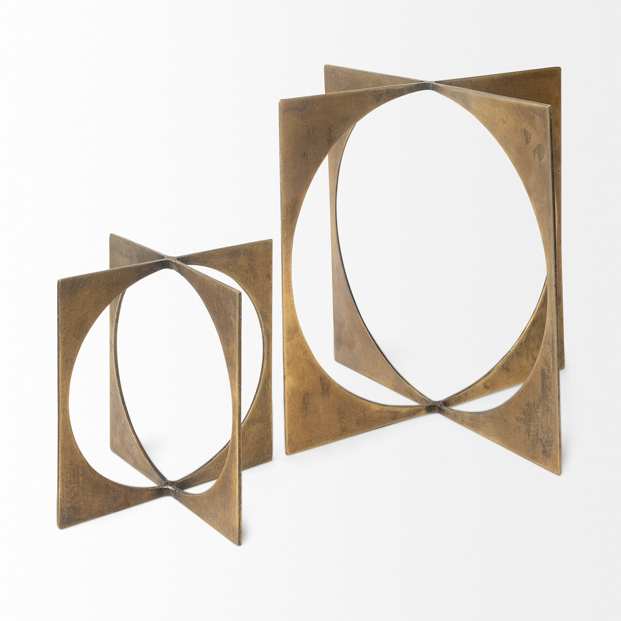 Lima II (Large) 10L x 10W Gold Geometric Decorative Object