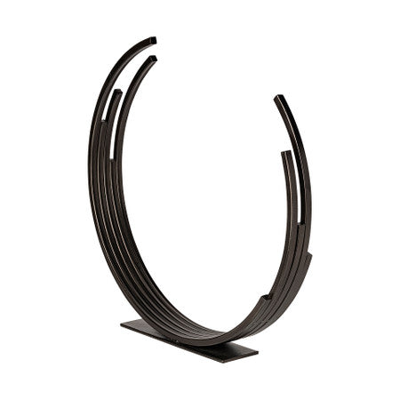 Taj Black Broken Halo Decorative Object