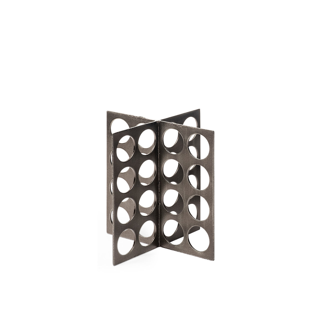 Fletcher (Small) 4L x 4W Gray Metal Abstract Decorative Object