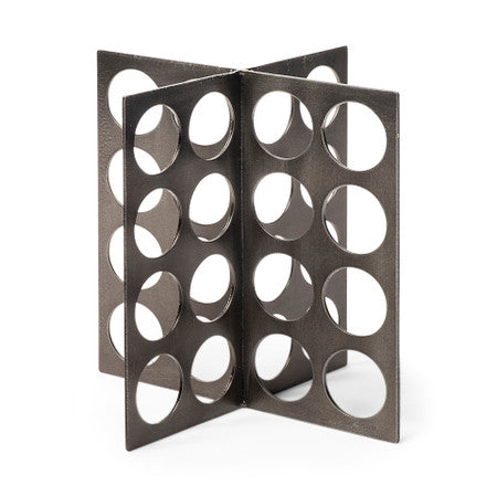 Fletcher (Large) Gray Metal Abstract Decorative Object