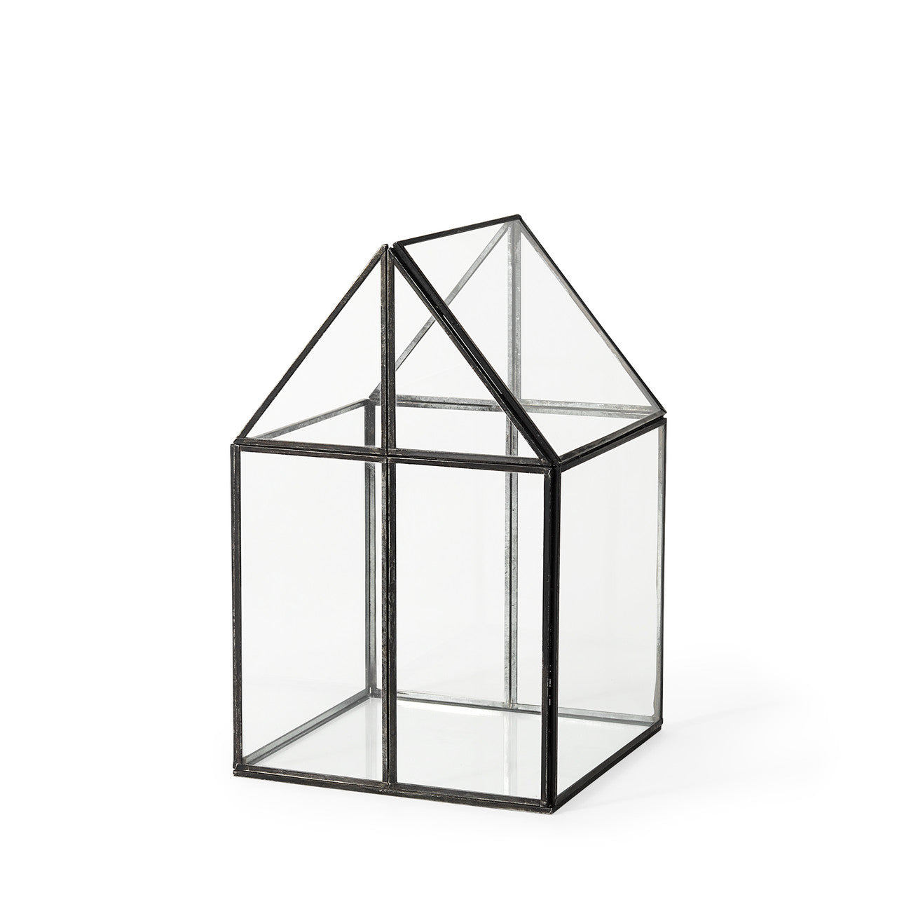 Sikes (Medium) 8L x 8W x 13H Hut Terrarium W/Glass Base