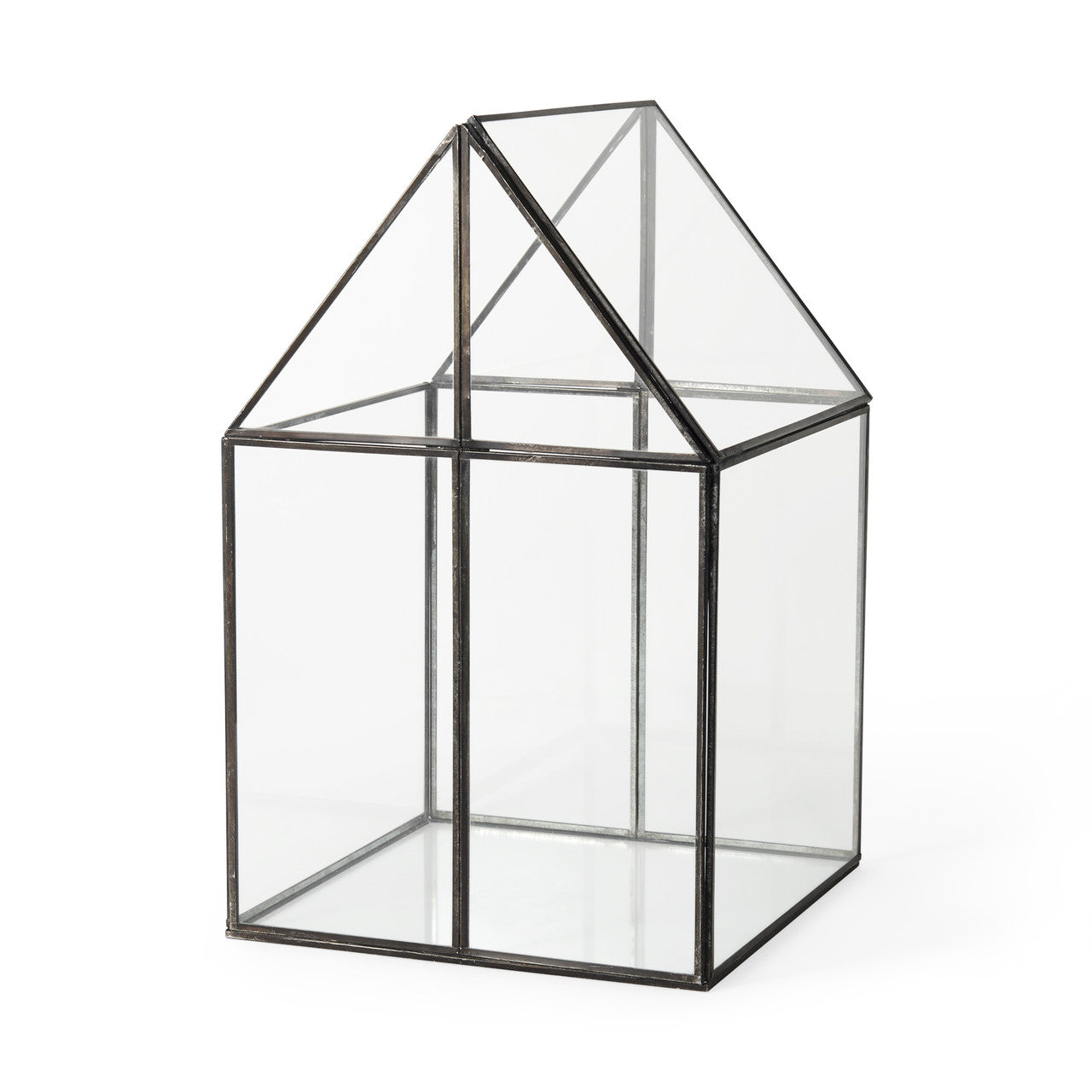 Sikes (Large) 10L x 10W x 16H Hut Terrarium W/Glass Base