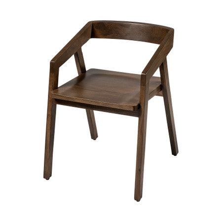 Nicholas Onyx Brown Solid Wood Dining Chair