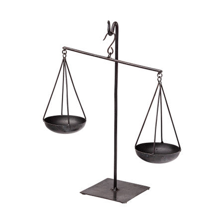 Ellis Black Metal Vintage Inspired Weighing Scale