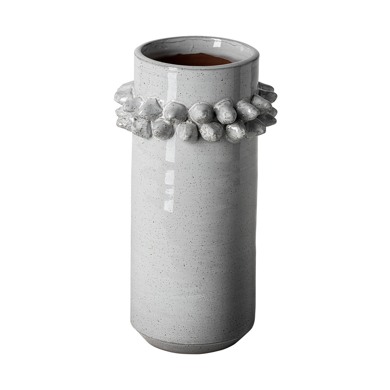 Farmhampton Large Gray Spoked Ceramic Vase
