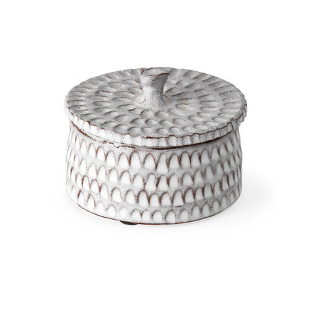 Azul Gray Ceramic Detailed Decorative Box