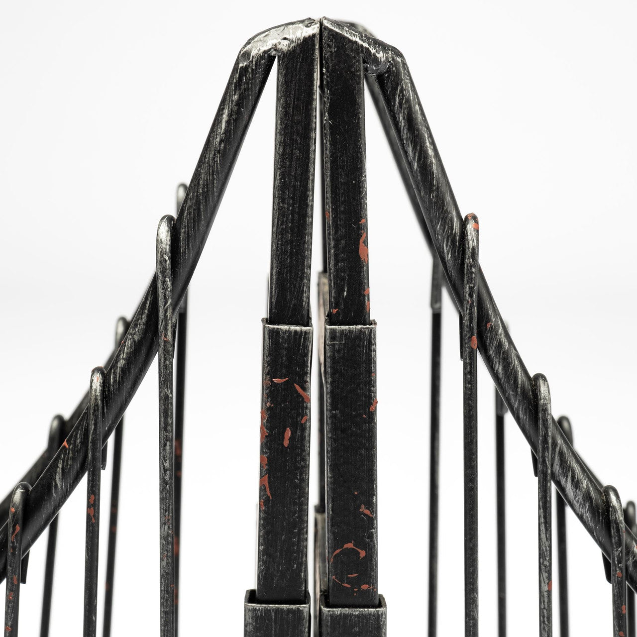 Suspension Set of 2 19L x 4W Brown Wrought Iron Suspension Bridge Bookends