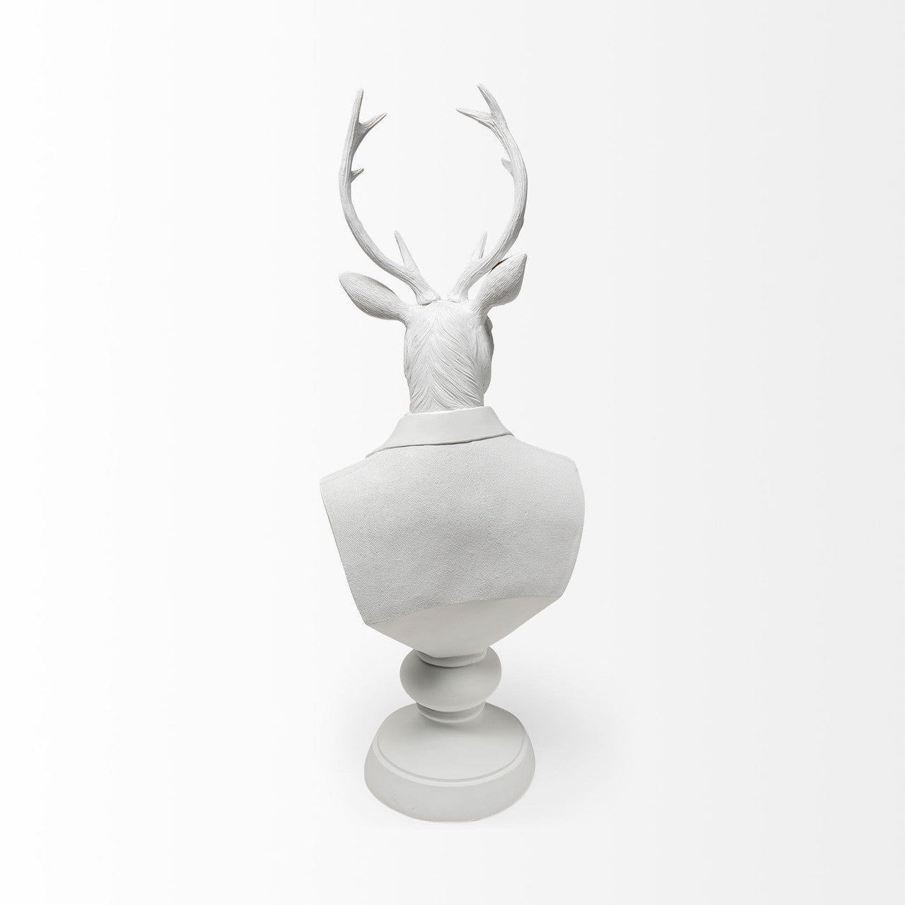 Mozart 8L x 6W White Resin Deer In A Suit