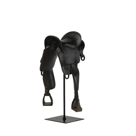 Colt Black Equestrian-Inspired English Horse Saddle