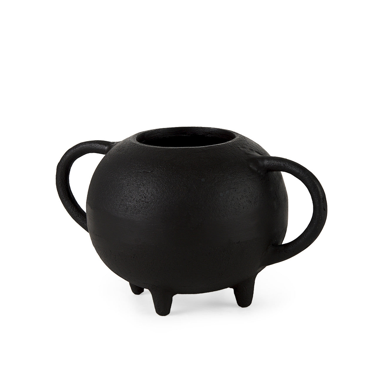 Cyrus Black Spherical Vase Decorative Object