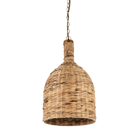 Campanile Brown Whicker Pendant Light