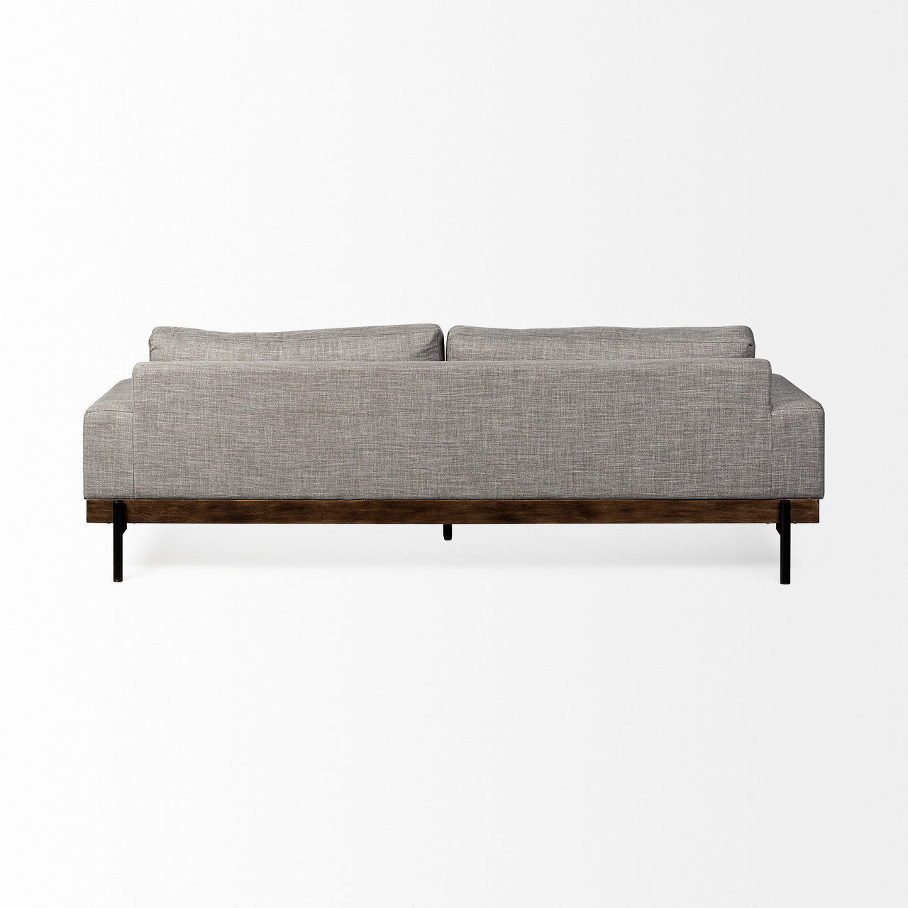 Colburne II 95" Gray Upholstered Three Seater Sofa