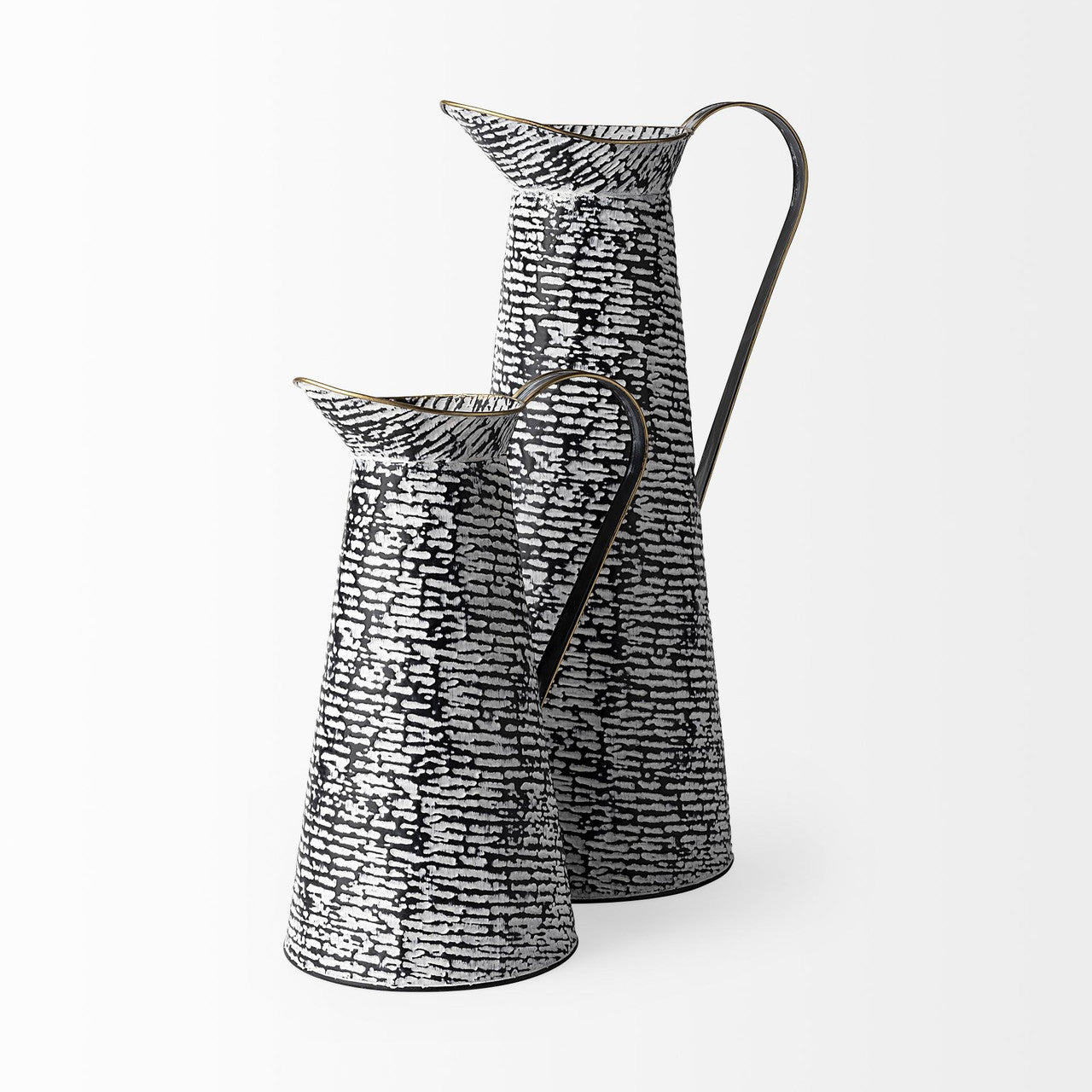 Colette Large Black/White Patterned Vase