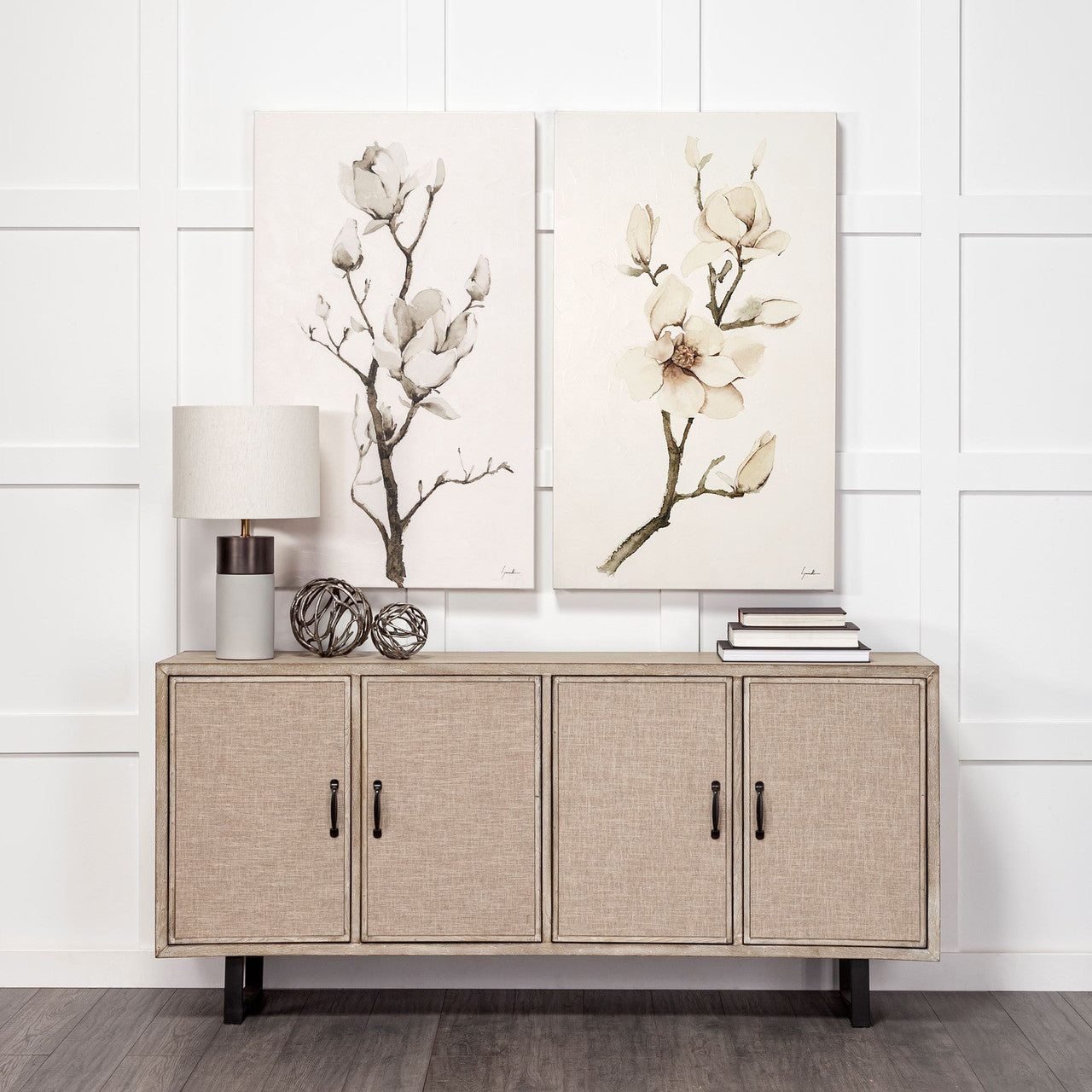 Sphaira II Large 7L x 7W Silver Cast Aluminum Decorative Tree Branch Orb