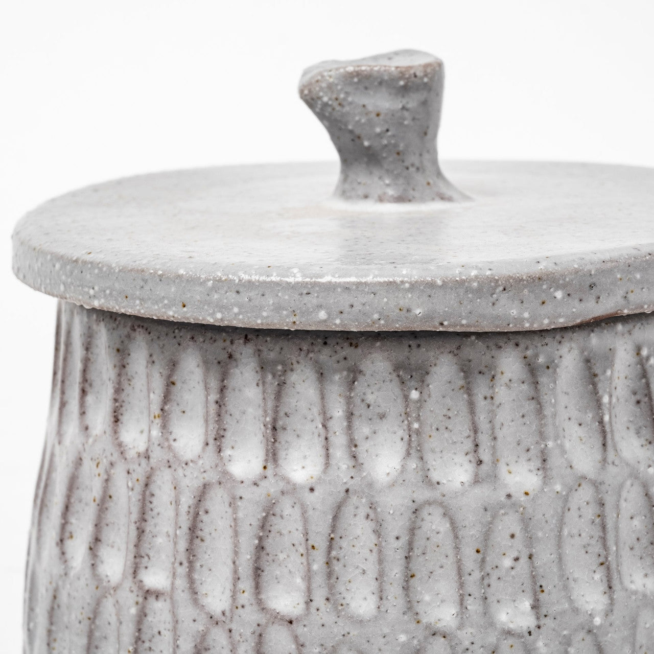 Azul (Large) 5L x 5W Gray Ceramic Detailed Decorative Box