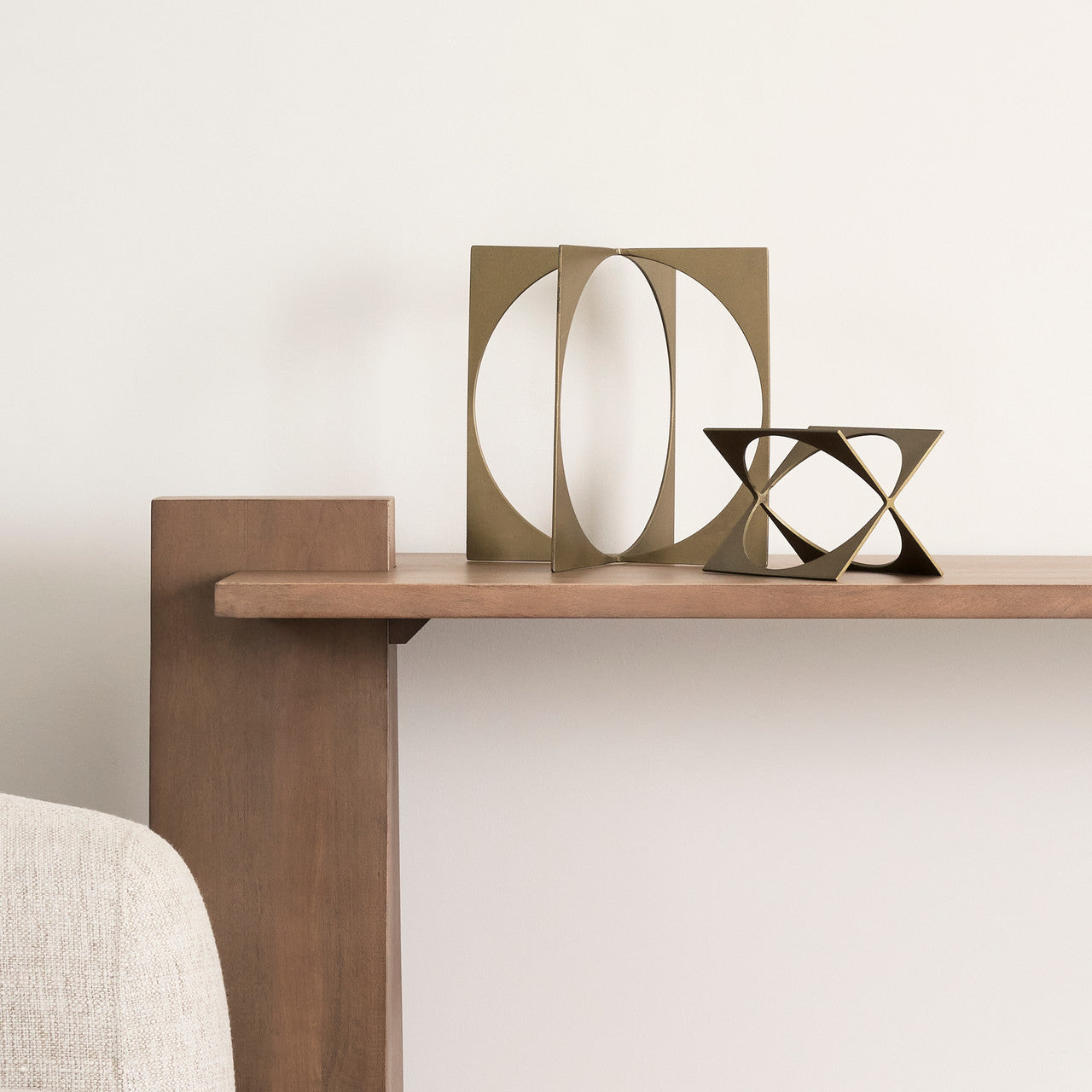 Lima II (Large) 10L x 10W Gold Geometric Decorative Object