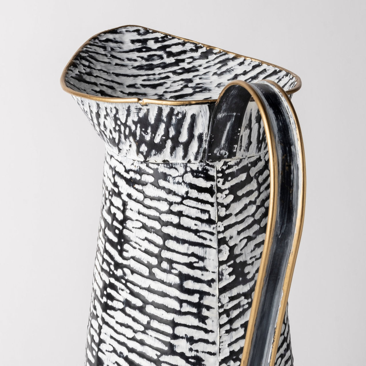 Colette Large Black/White Patterned Vase