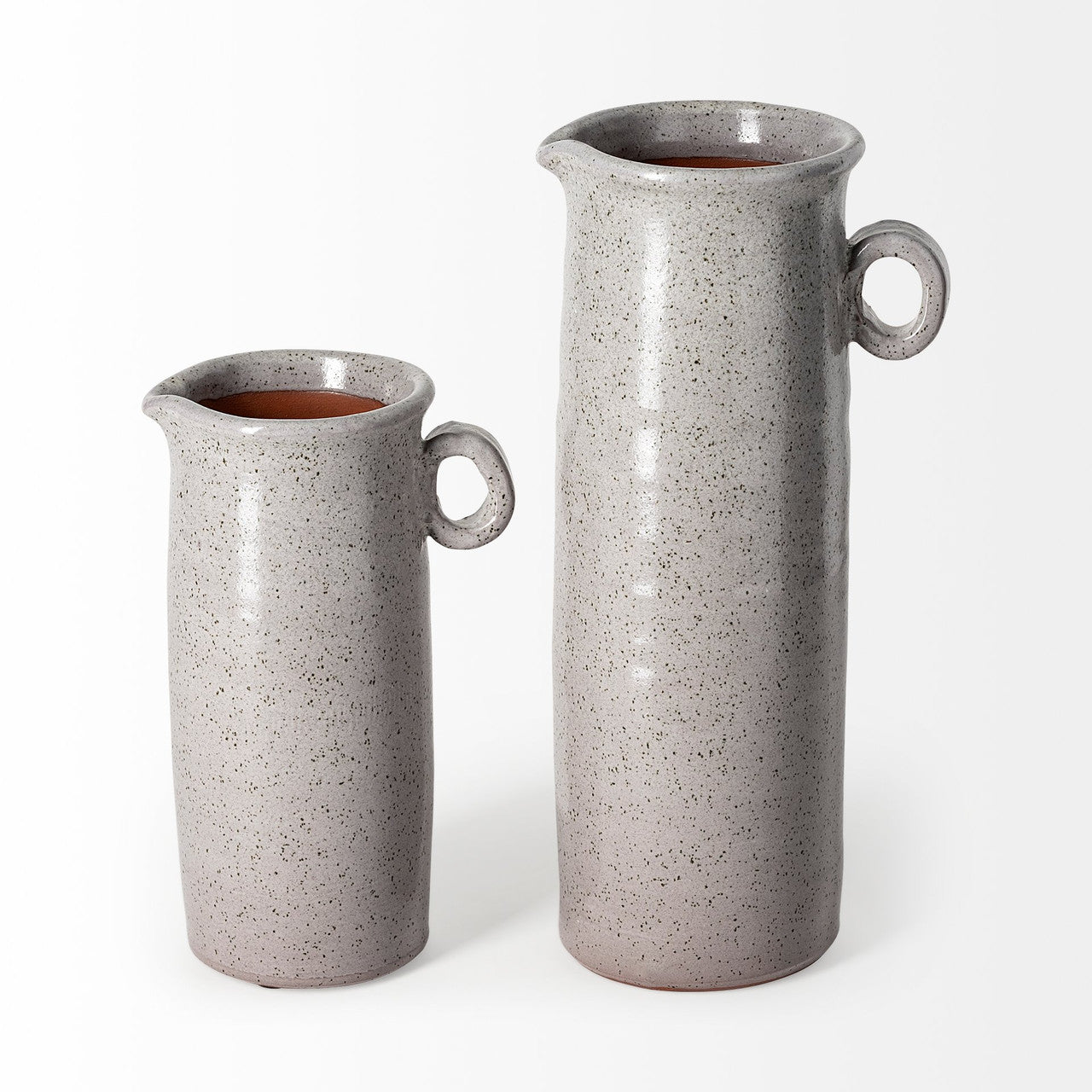 Frieda Large Freckled Gray Ceramic Jug