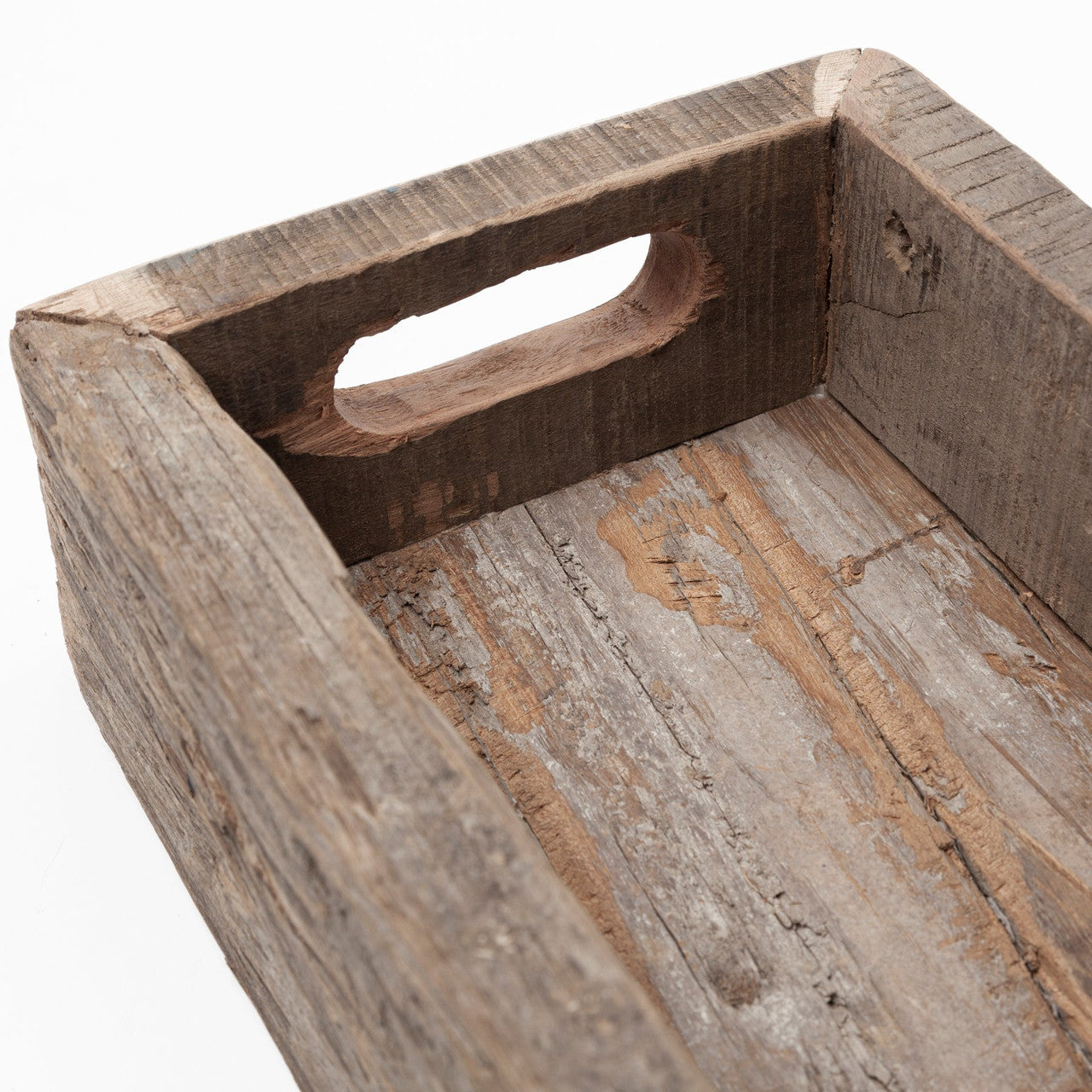 Vernon (Large) 36L x 7W Brown Reclaimed Wood Tray