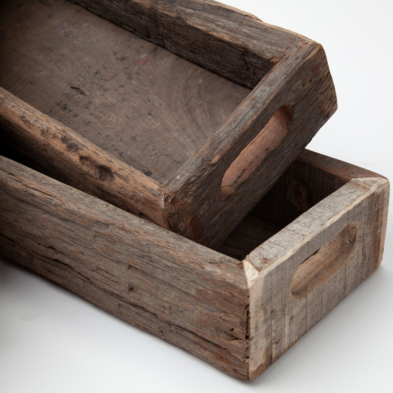 Vernon (Large) 36L x 7W Brown Reclaimed Wood Tray