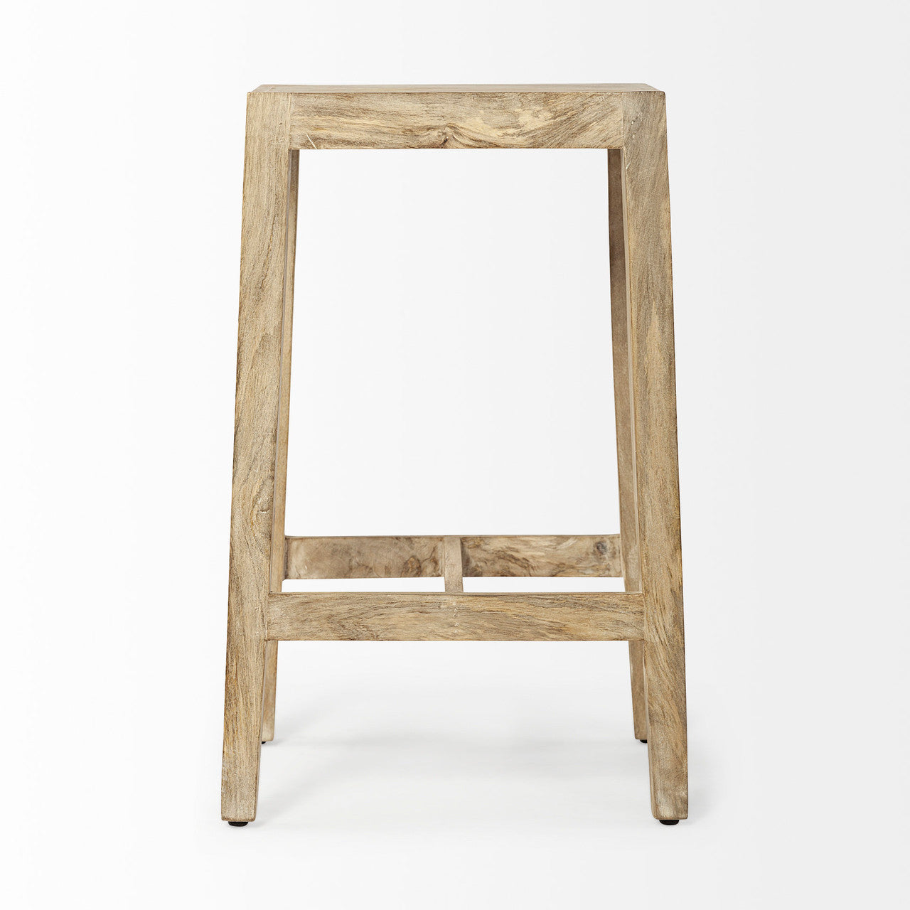 Colony 25" Seat Height Brown Wood Seat & Frame Stool